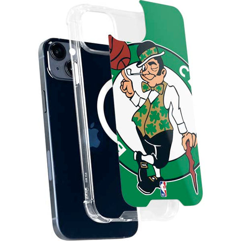 NBA Boston Celtics Large Logo iPhone 15 Plus MagSafe Case
