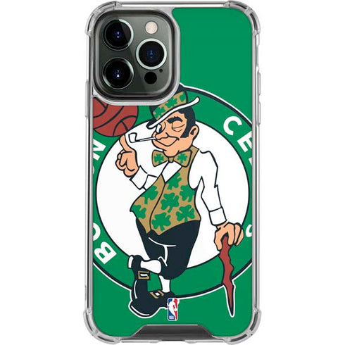 NBA Boston Celtics Large Logo iPhone 14 Pro Max Clear Case