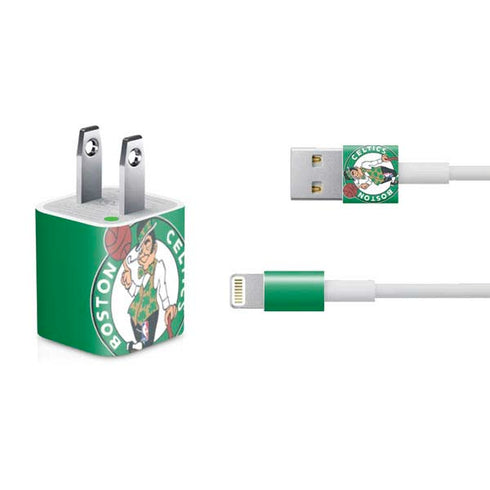 NBA Boston Celtics Large Logo iPhone Charger (5W USB) Skin