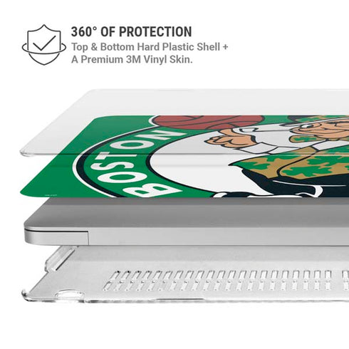 NBA Boston Celtics Large Logo MacBook Air 15in (2023-2025) Case plus Skin