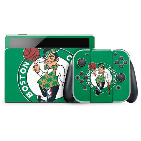 NBA Boston Celtics Large Logo Nintendo Switch OLED (2021) Skin