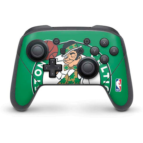 NBA Boston Celtics Large Logo Nintendo Switch Pro Controller Skin