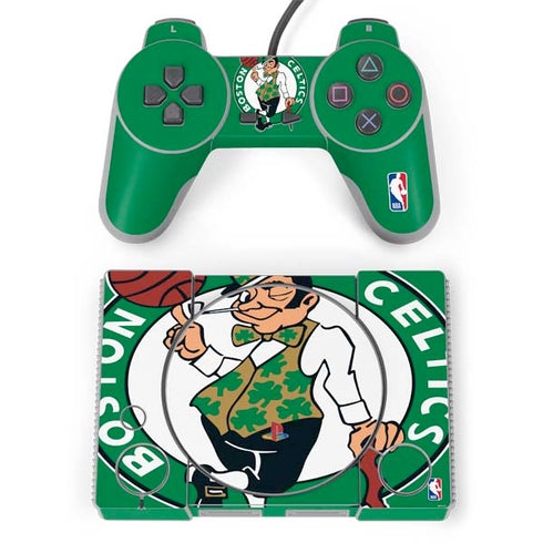 NBA Boston Celtics Large Logo PlayStation Classic Bundle Skin