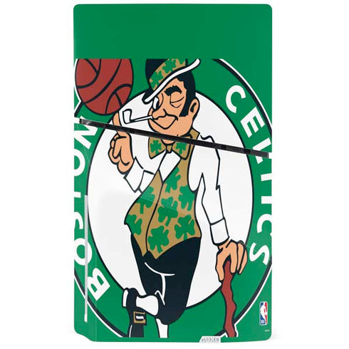 NBA Boston Celtics Large Logo PS5 Slim Disk Bundle Skin