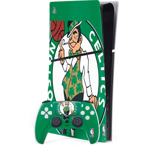 NBA Boston Celtics Large Logo PS5 Slim Digital Edition Console Skin
