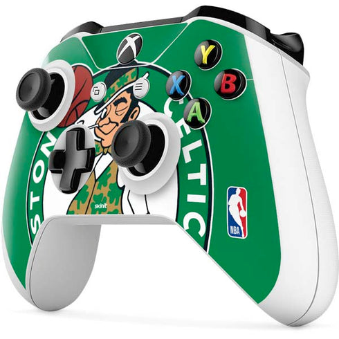 NBA Boston Celtics Large Logo Xbox One S Controller Skin