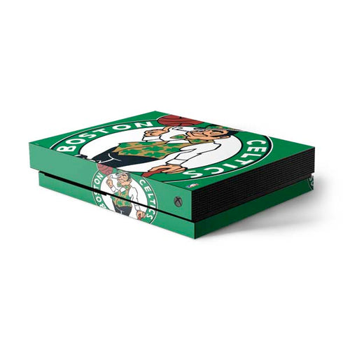 NBA Boston Celtics Large Logo Xbox One X Console Skin