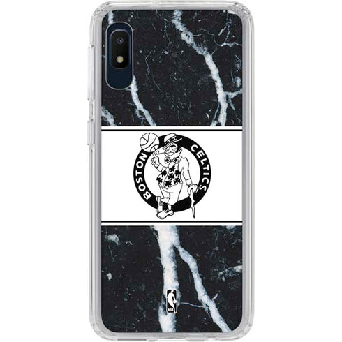 NBA Boston Celtics Marble Galaxy A10e Clear Case