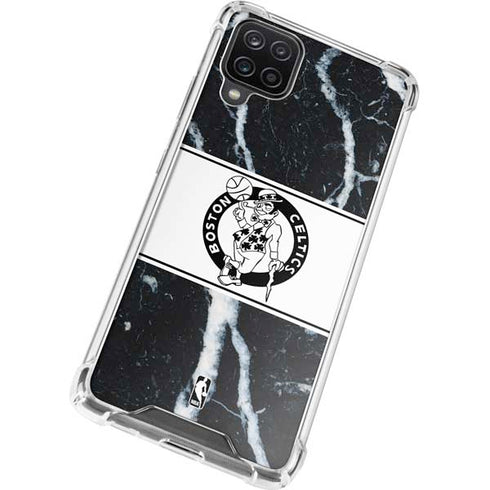 NBA Boston Celtics Marble Galaxy A12 Clear Case