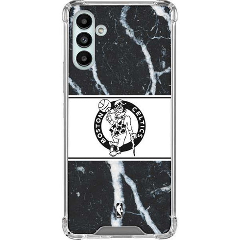 NBA Boston Celtics Marble Galaxy A13 5G Clear Case