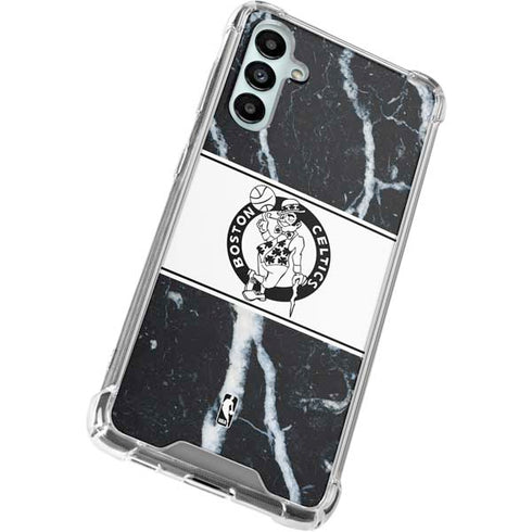 NBA Boston Celtics Marble Galaxy A14 5G Clear Case