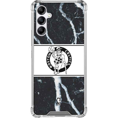 NBA Boston Celtics Marble Galaxy A15 5G Clear Case