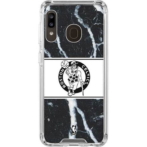 NBA Boston Celtics Marble Galaxy A30 Clear Case