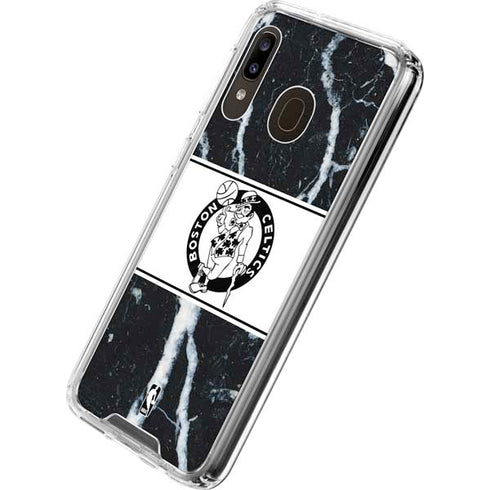 NBA Boston Celtics Marble Galaxy A30 Clear Case