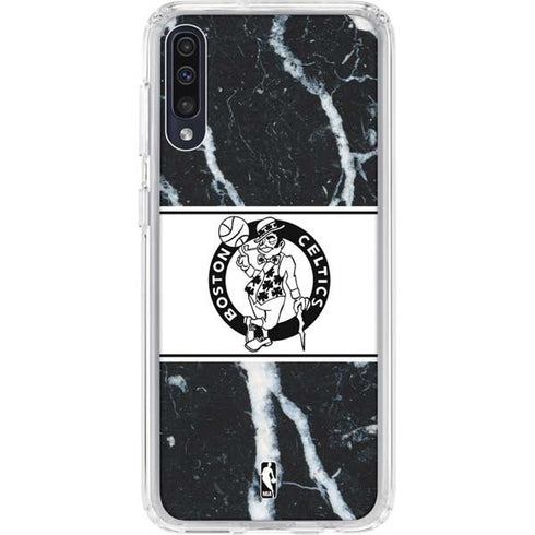 NBA Boston Celtics Marble Galaxy A50 Clear Case
