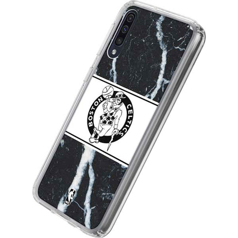NBA Boston Celtics Marble Galaxy A50 Clear Case