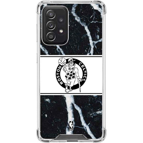 NBA Boston Celtics Marble Galaxy A52 5G Clear Case
