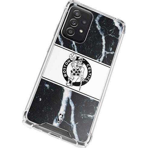 NBA Boston Celtics Marble Galaxy A52 5G Clear Case