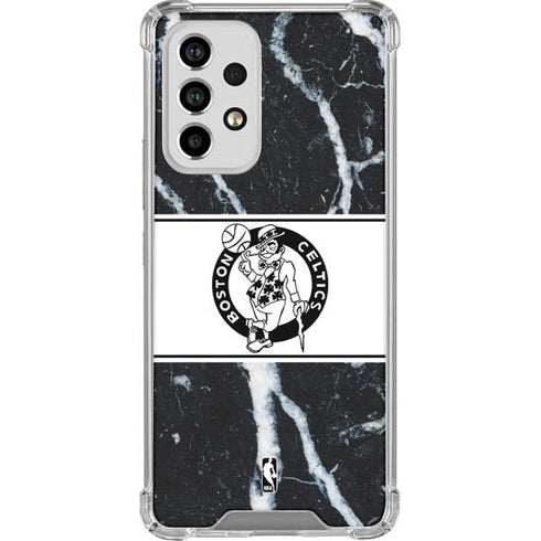 NBA Boston Celtics Marble Galaxy A53 5G Clear Case