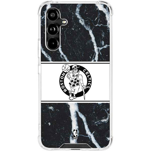 NBA Boston Celtics Marble Galaxy A54 5G Clear Case