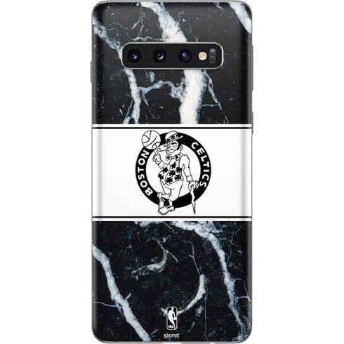NBA Boston Celtics Marble Galaxy S10 Skin