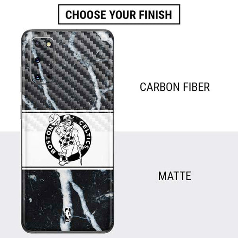 NBA Boston Celtics Marble Galaxy S20 Skin
