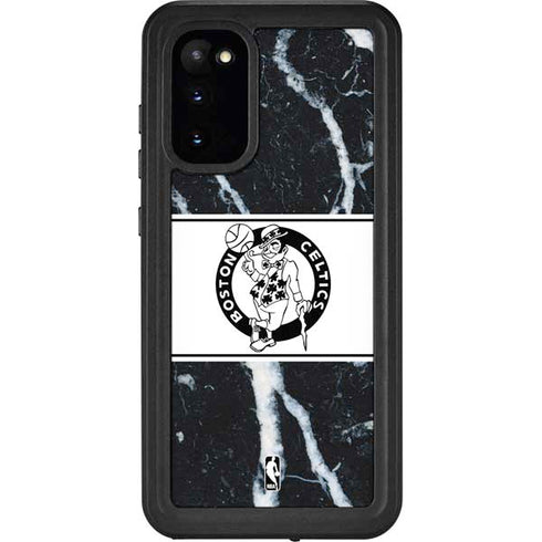 NBA Boston Celtics Marble Galaxy S20 Waterproof Case