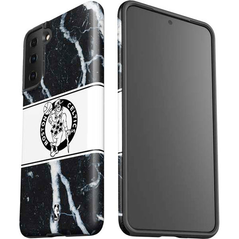 NBA Boston Celtics Marble Galaxy S21 Plus 5G Pro Case