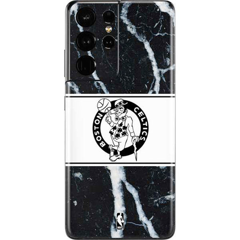 NBA Boston Celtics Marble Galaxy S21 Ultra 5G Skin