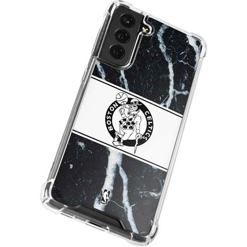 NBA Boston Celtics Marble Galaxy S22 Clear Case