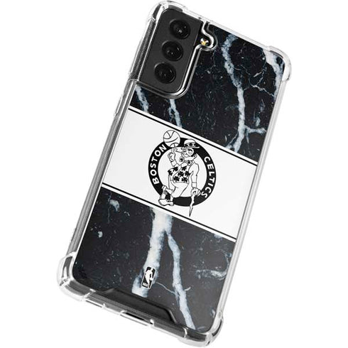 NBA Boston Celtics Marble Galaxy S22 Plus Clear Case