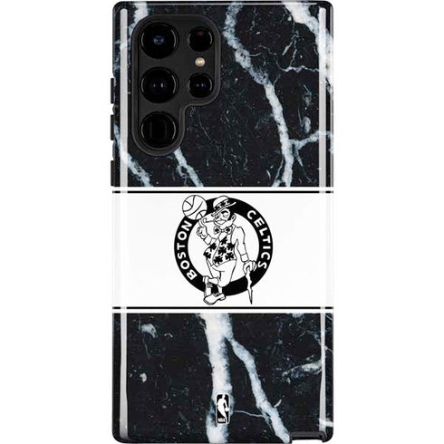 NBA Boston Celtics Marble Galaxy S22 Ultra Pro Case