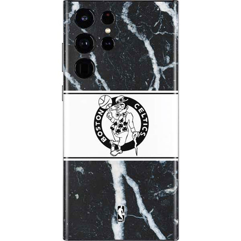 NBA Boston Celtics Marble Galaxy S22 Ultra Skin