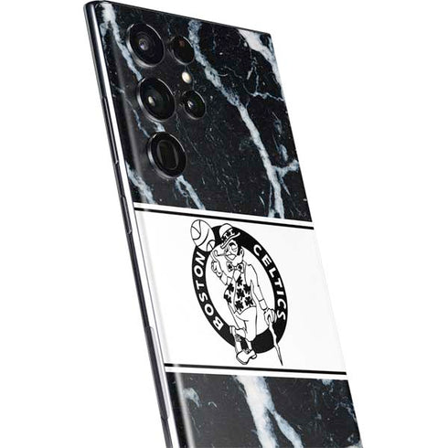 NBA Boston Celtics Marble Galaxy S22 Ultra Skin
