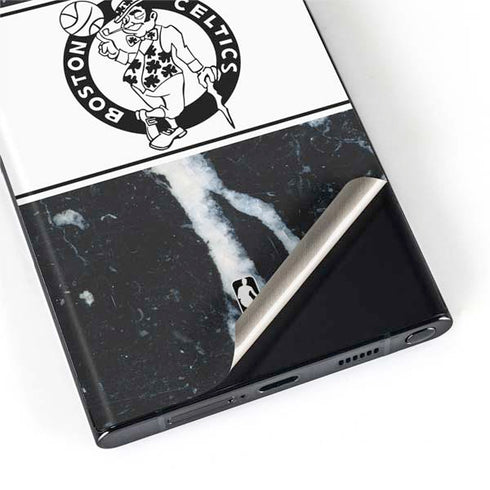 NBA Boston Celtics Marble Galaxy S22 Ultra Skin