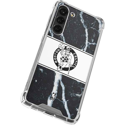 NBA Boston Celtics Marble Galaxy S23 Plus Clear Case