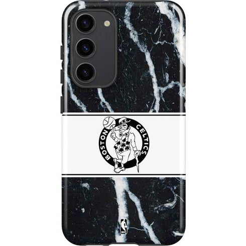 NBA Boston Celtics Marble Galaxy S23 Plus Pro Case