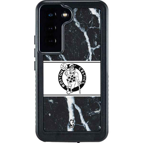 NBA Boston Celtics Marble Galaxy S23 Waterproof Case