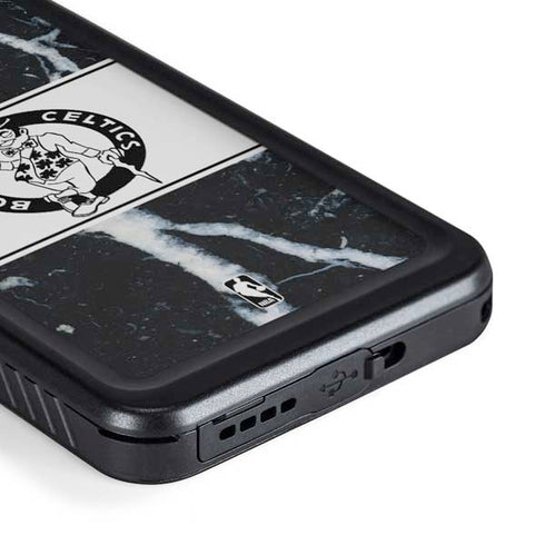 NBA Boston Celtics Marble Galaxy S23 Waterproof Case