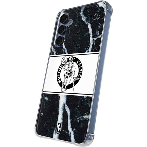 NBA Boston Celtics Marble Galaxy S24 Clear Case