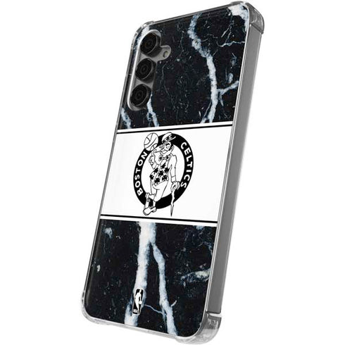 NBA Boston Celtics Marble Galaxy S24 Plus Clear Case
