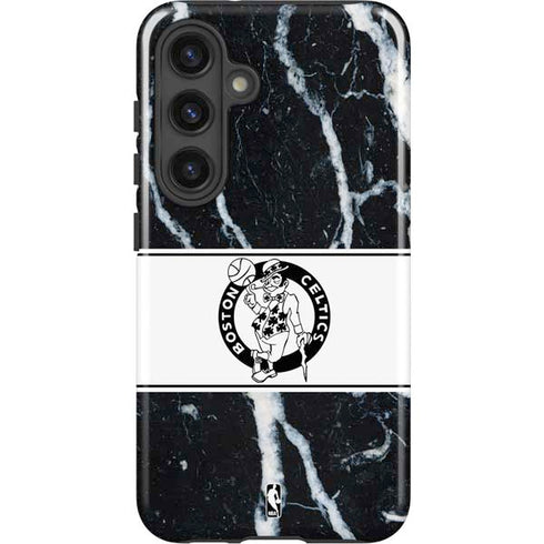 NBA Boston Celtics Marble Galaxy S24 Plus Impact Case