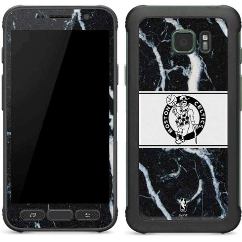 NBA Boston Celtics Marble Galaxy S7 Active Skin