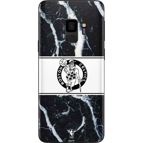 NBA Boston Celtics Marble Galaxy S9 Skin