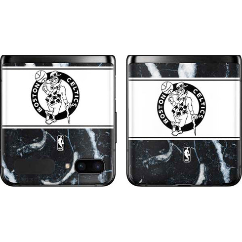 NBA Boston Celtics Marble Galaxy Z Flip Skin