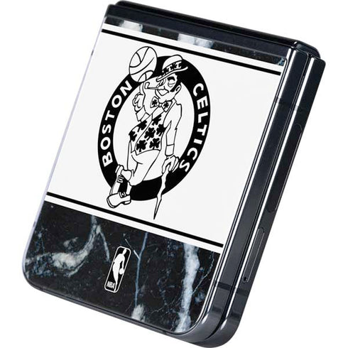 NBA Boston Celtics Marble Galaxy Z Flip5 5G Skin