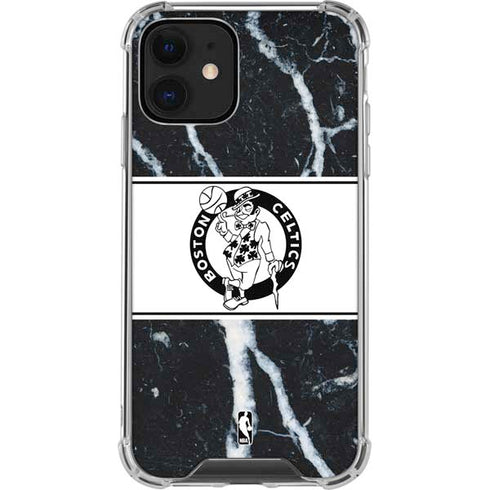 NBA Boston Celtics Marble iPhone 12 Clear Case