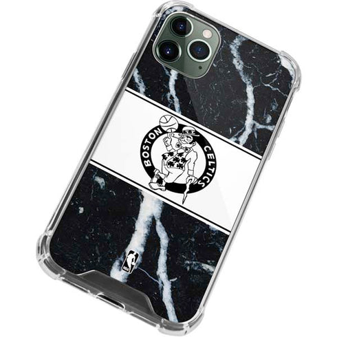 NBA Boston Celtics Marble iPhone 12 Pro Clear Case