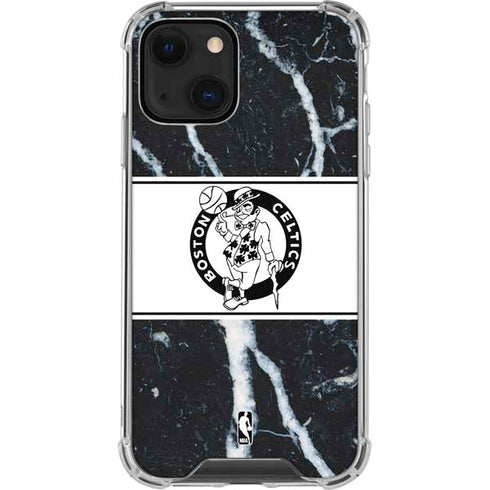 NBA Boston Celtics Marble iPhone 13 Mini Clear Case