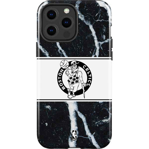 NBA Boston Celtics Marble iPhone 13 Pro Max Impact Case